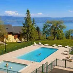 Апартаменты T2 Ambiance Pres D'evian - Piscine & Tennis - Vue Leman *